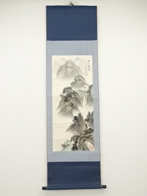 JAPANESE HANGING SCROLL / HAND PAINTED / ARTIST WORK / LANDSCAPE